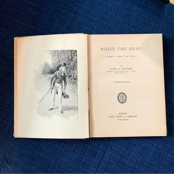 1898 Antique Blue and White Hardcover Book - Picture 6 of 9